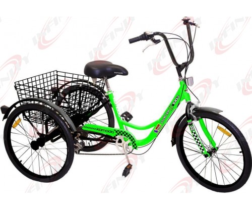 6-Speed SHIMANO Shifter 24" 3-Wheel Adult Tricycle Bicycle Trike Cruise Bike/PACER II